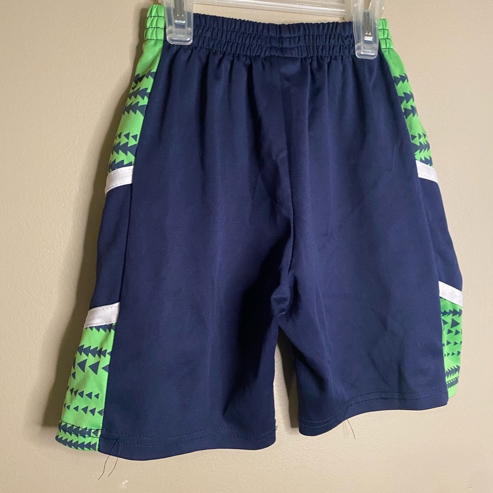 navy blue printed boy shorts